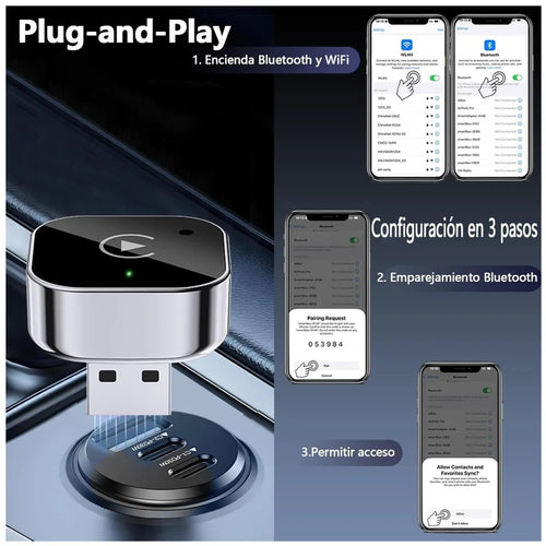 Adaptador Inalámbrico para CARPLAY