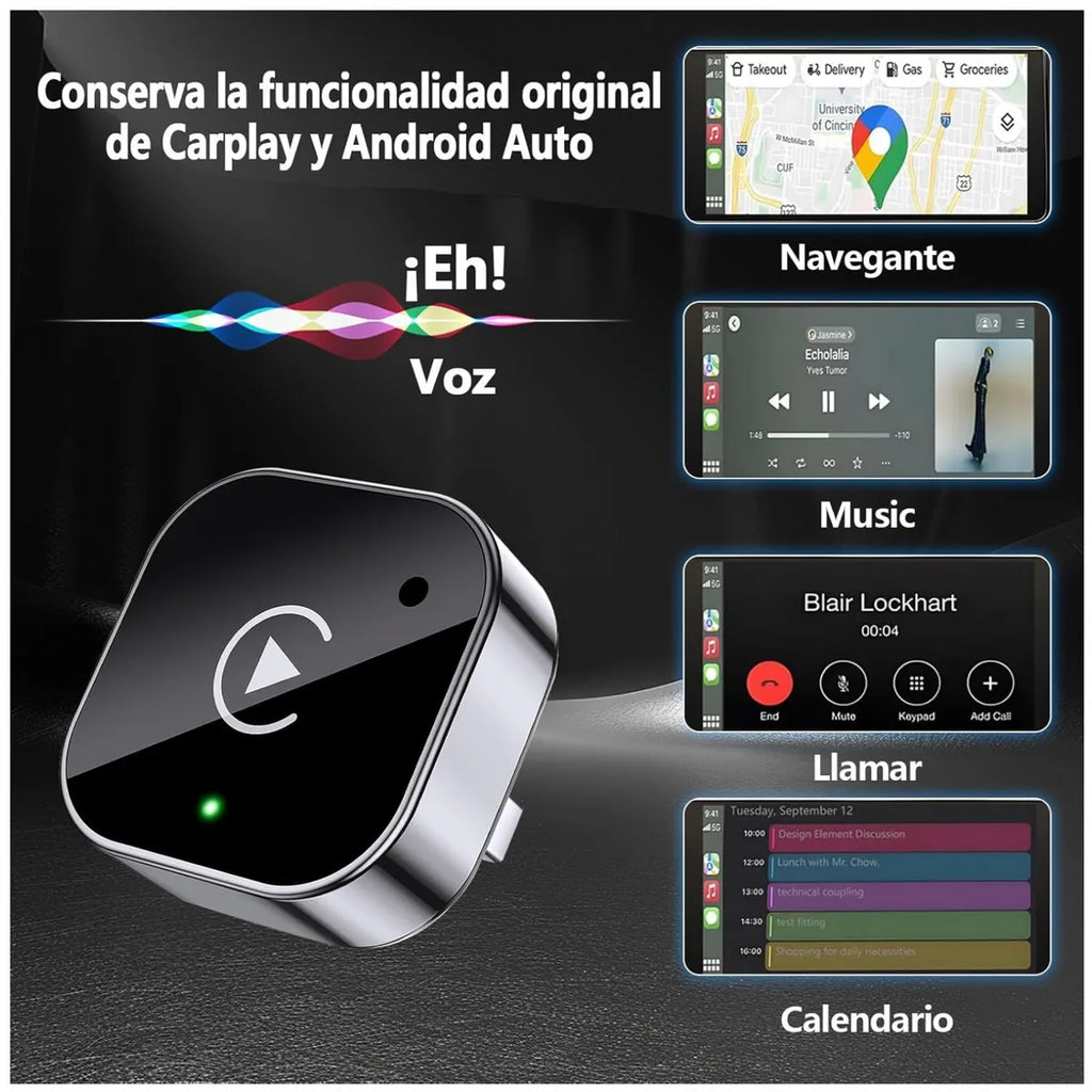 Adaptador Inalámbrico para CARPLAY