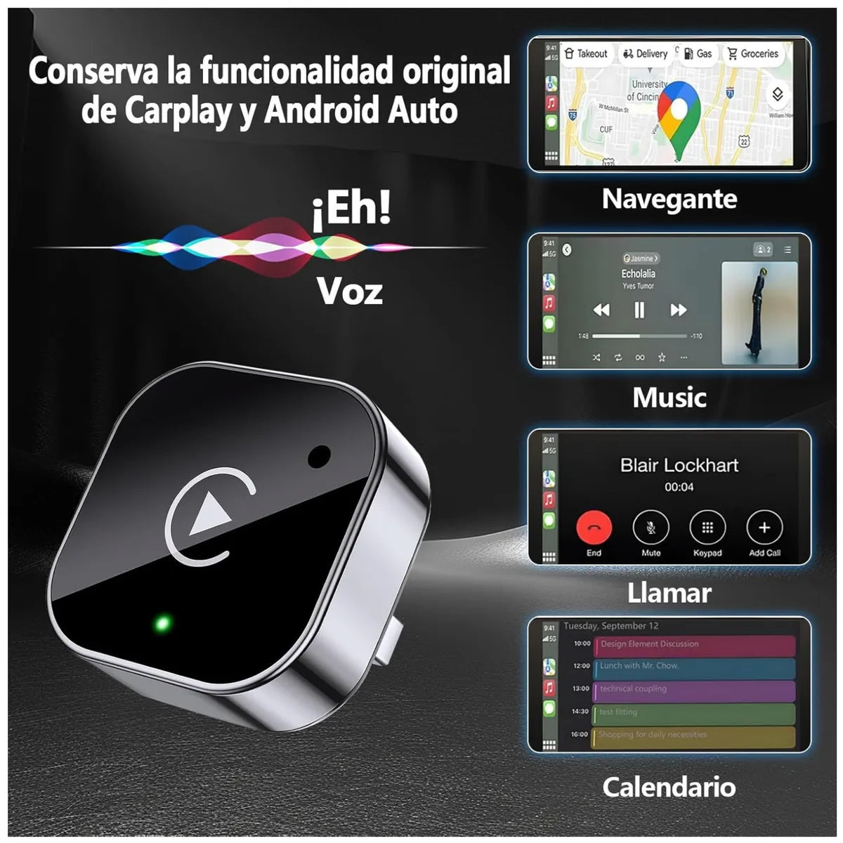 Adaptador Inalámbrico para CARPLAY